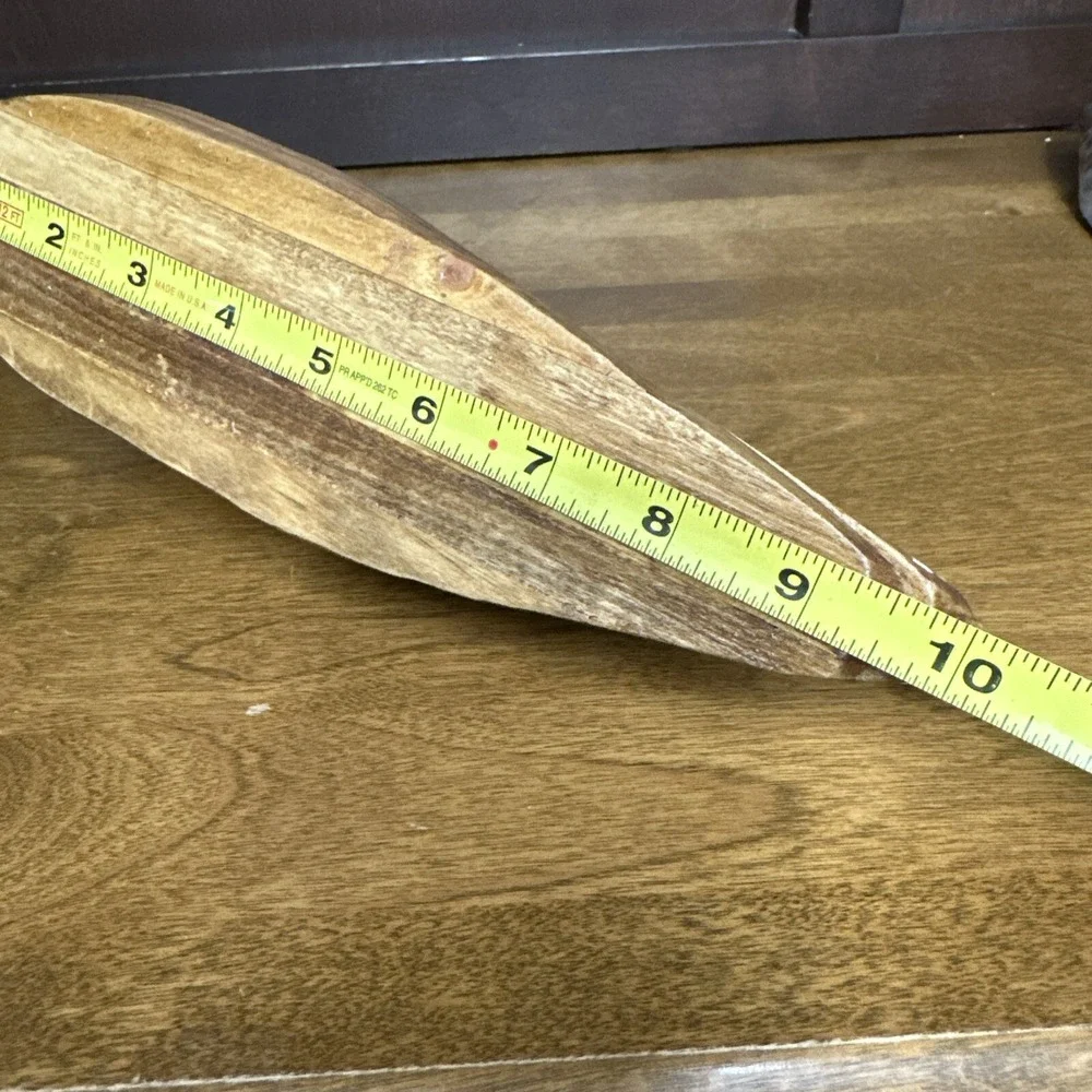 Hand Carved Wood Duck Decorative Decoy Small 12